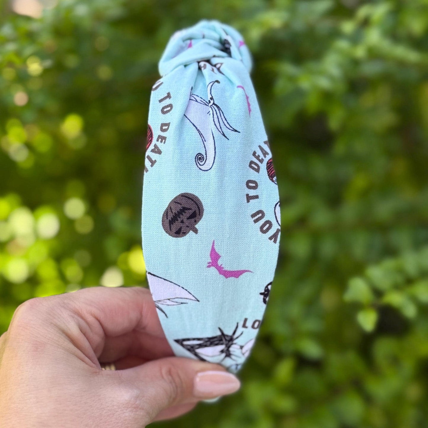 Nightmare Before Christmas Headband, Jack Skellington, Zero the Dog, Comfortable Topknot Headband, Women & Girls (age 5+)
