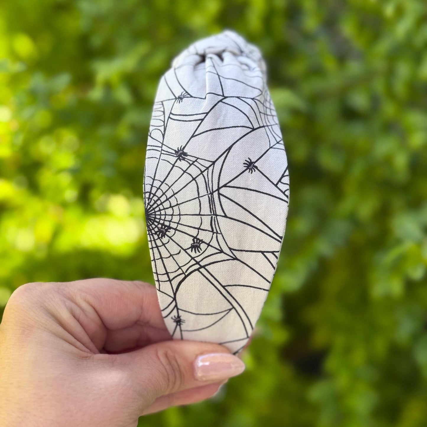 Spider Web Halloween Headbands | Made with Rifle Paper Company Fabric