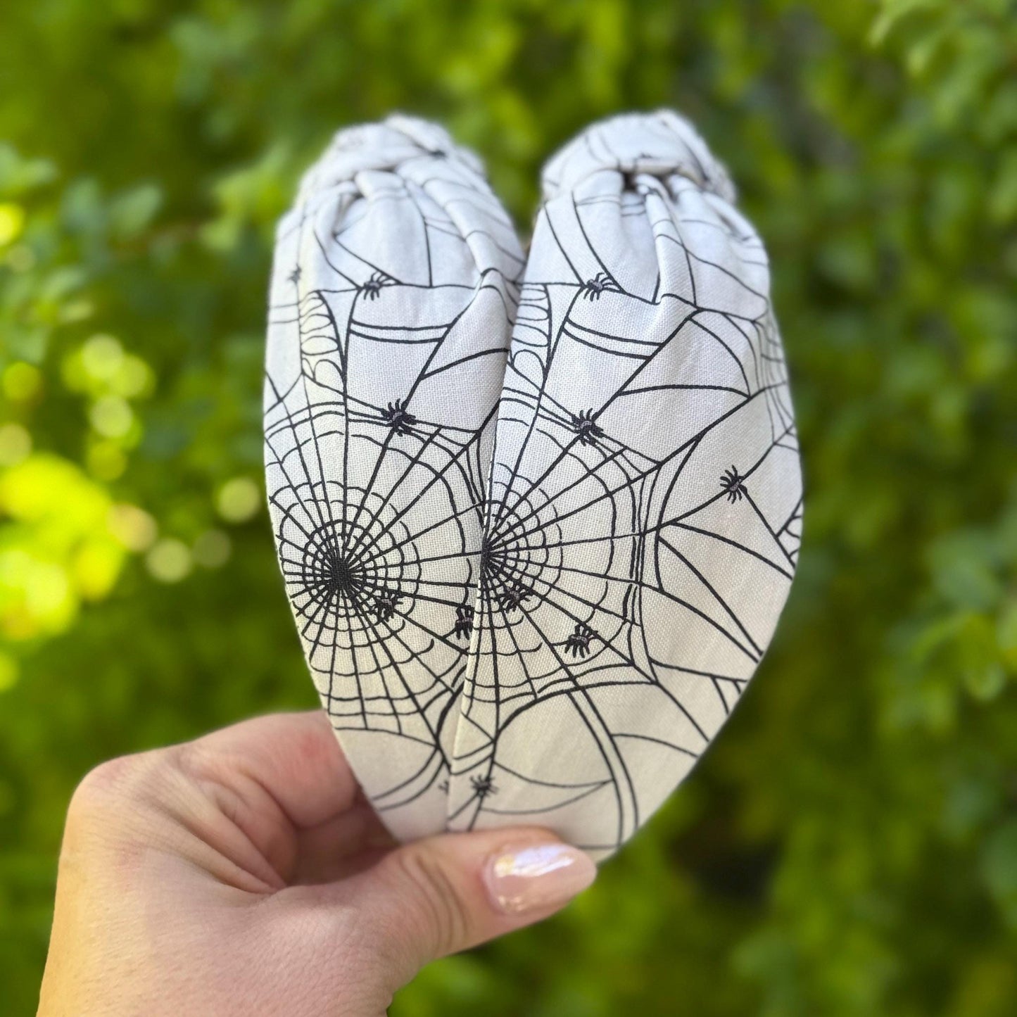 Spider Web Halloween Headbands | Made with Rifle Paper Company Fabric