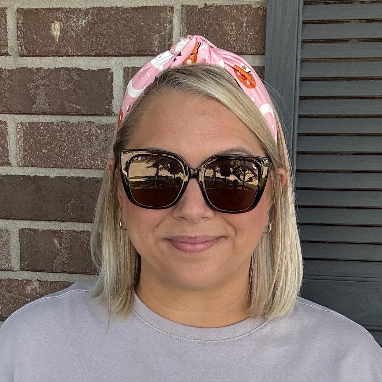 Spooky Cute Pink Topknot Headband | Halloween Headband