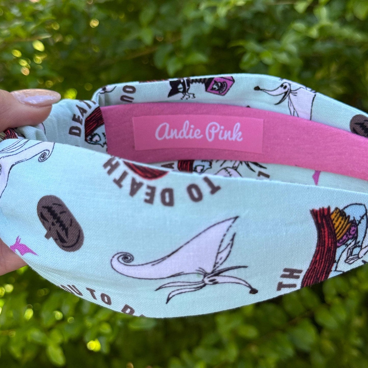 Nightmare Before Christmas Headband, Jack Skellington, Zero the Dog, Comfortable Topknot Headband, Women & Girls (age 5+)