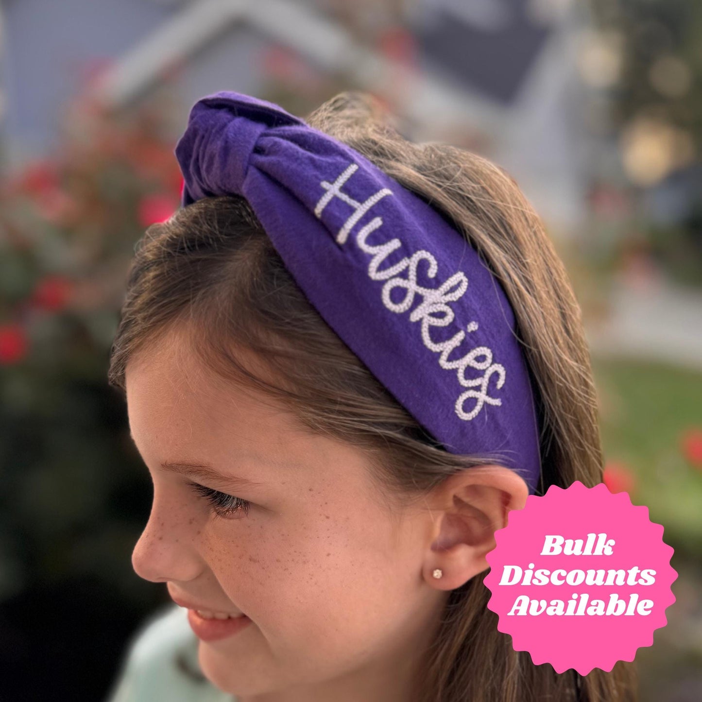 Custom Embroidered Topknot Headband