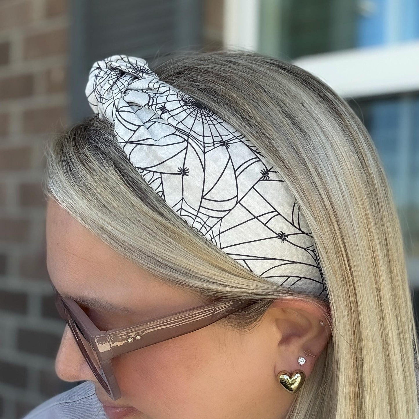 Spider Web Halloween Headbands | Made with Rifle Paper Company Fabric