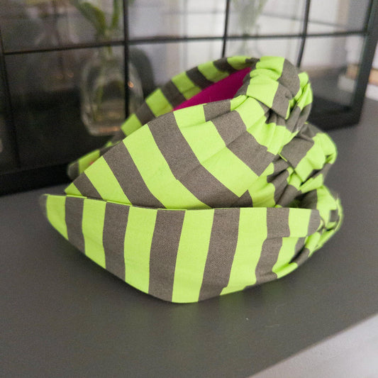 Green Stripe Headband