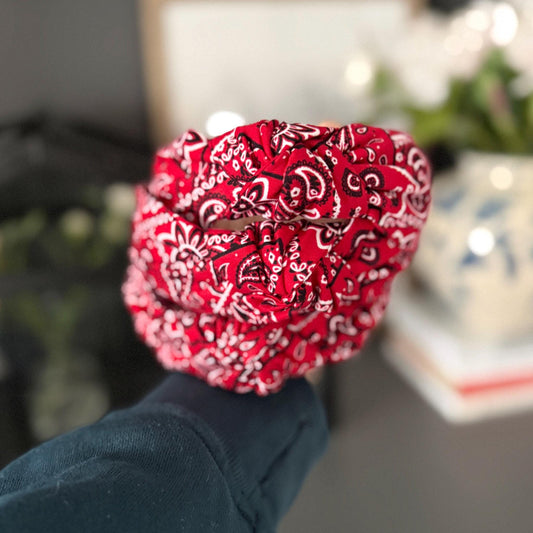 Red Bandana Headband