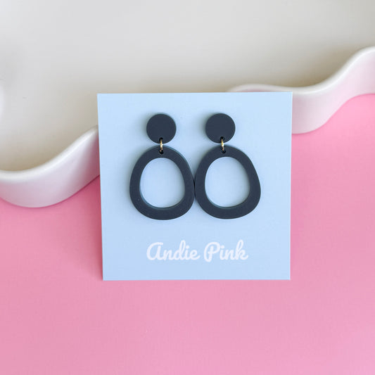 Navy Olivia Earrings