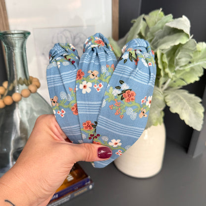 Striped Floral Headbands | Made with Rifle Paper Co. fabric