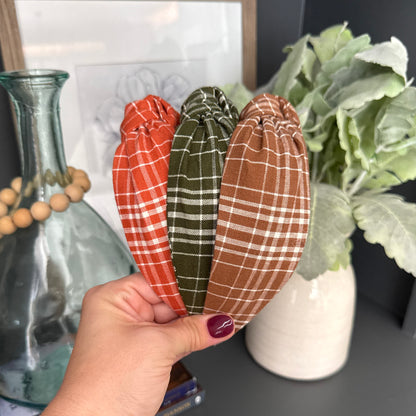 Autumn Plaid Headband Collection