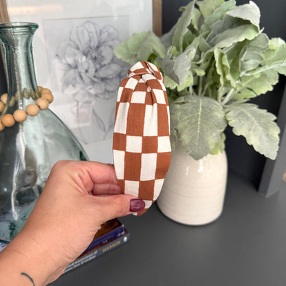 Retro Check Headband Collection