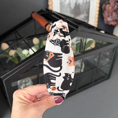 Halloween Black Cat Glow in the Dark Headband