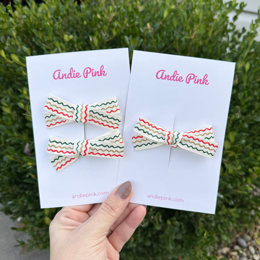 Ivory Christmas Ribbon Bows | Made with Rifle Paper Co. ribbon