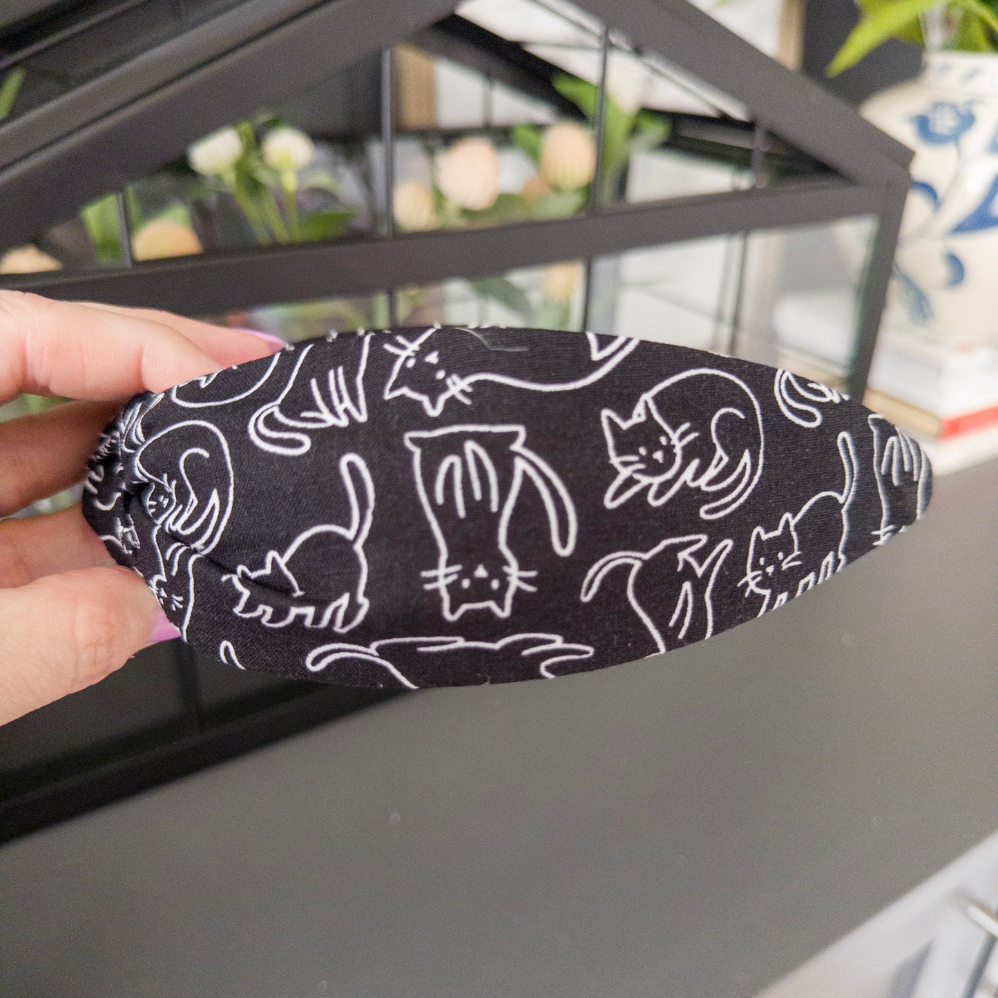 Black & White Cat Headband