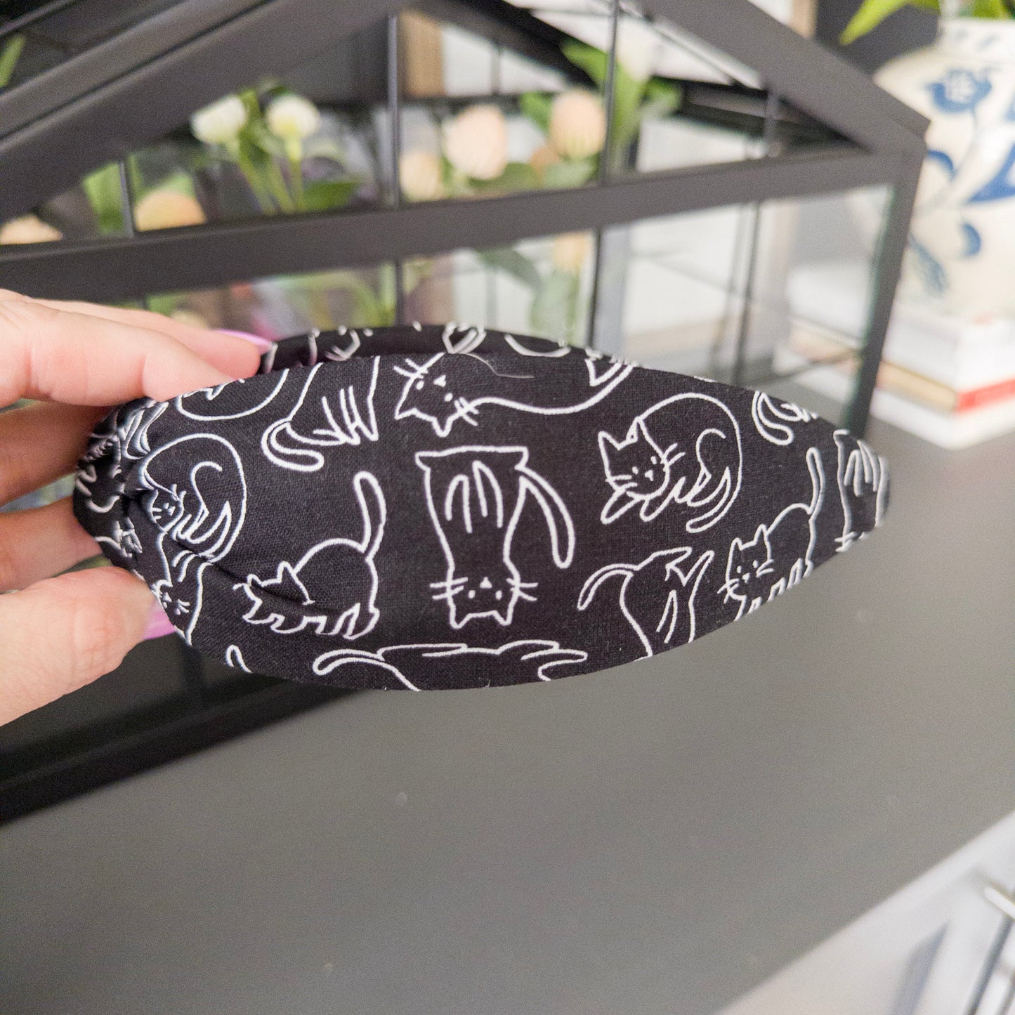 Black & White Cat Headband