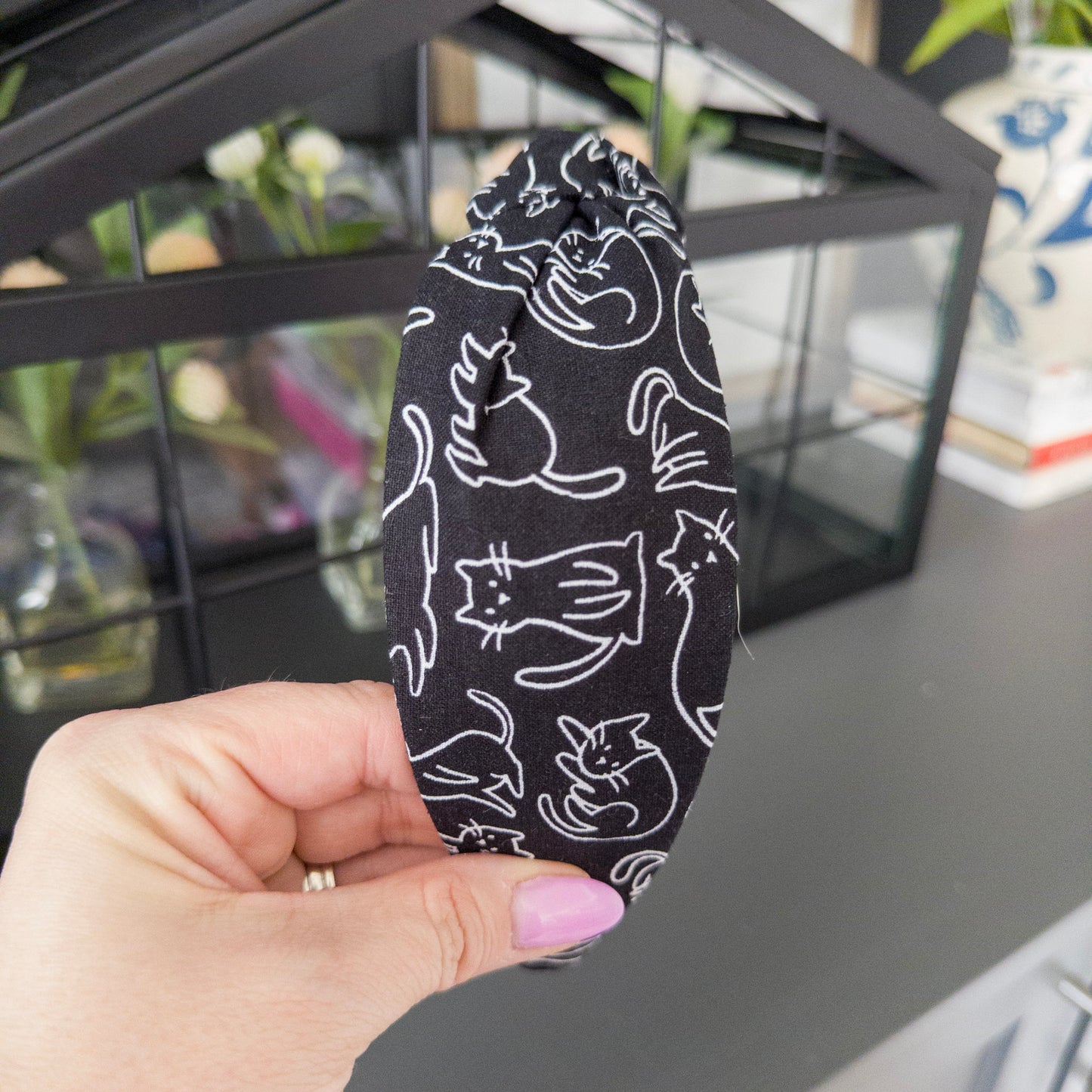 Black & White Cat Headband