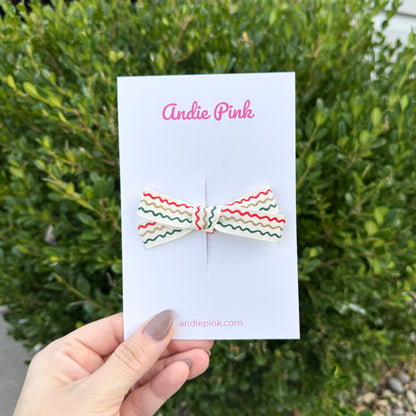 Ivory Christmas Ribbon Bows | Made with Rifle Paper Co. ribbon