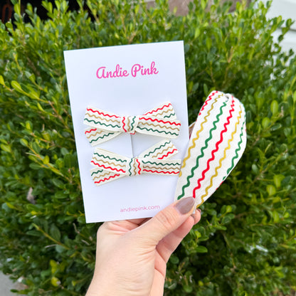 Ivory Christmas Ribbon Bows | Made with Rifle Paper Co. ribbon
