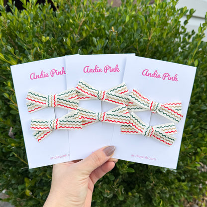 Ivory Christmas Ribbon Bows | Made with Rifle Paper Co. ribbon