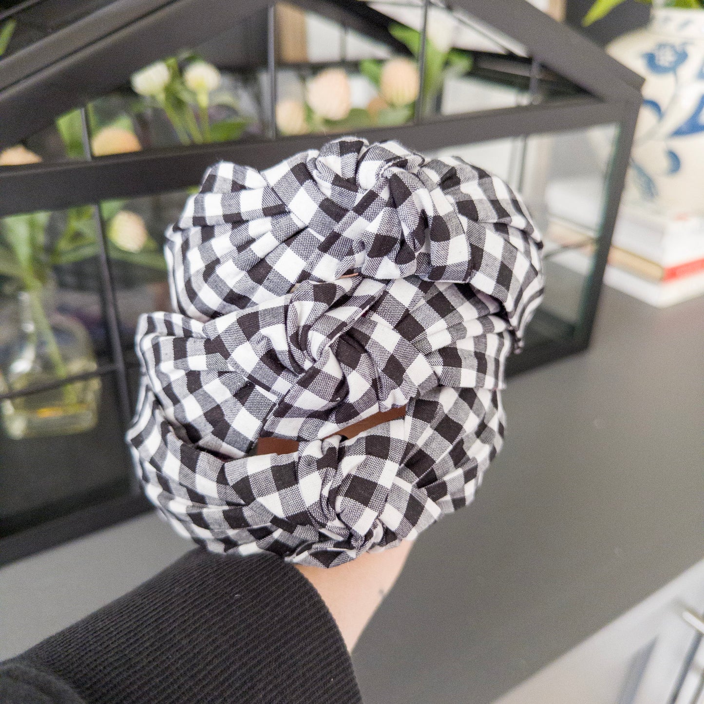 Black & White Buffalo Check Headband