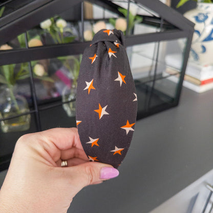 Black Headband with Stars
