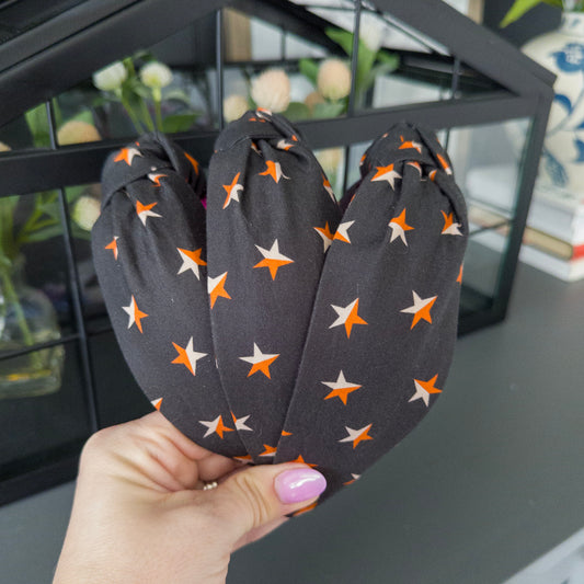 Black Headband with Stars