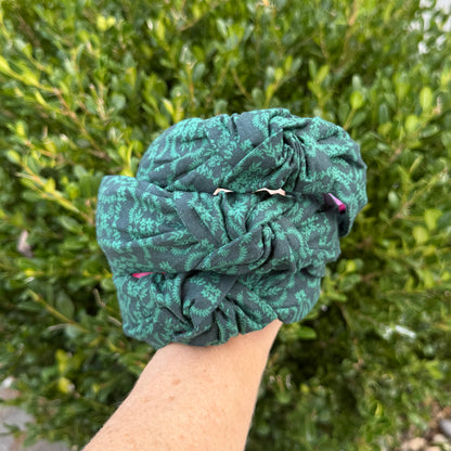 Evergreen Elegance Christmas Headband | Made with Rifle Paper Co. fabric