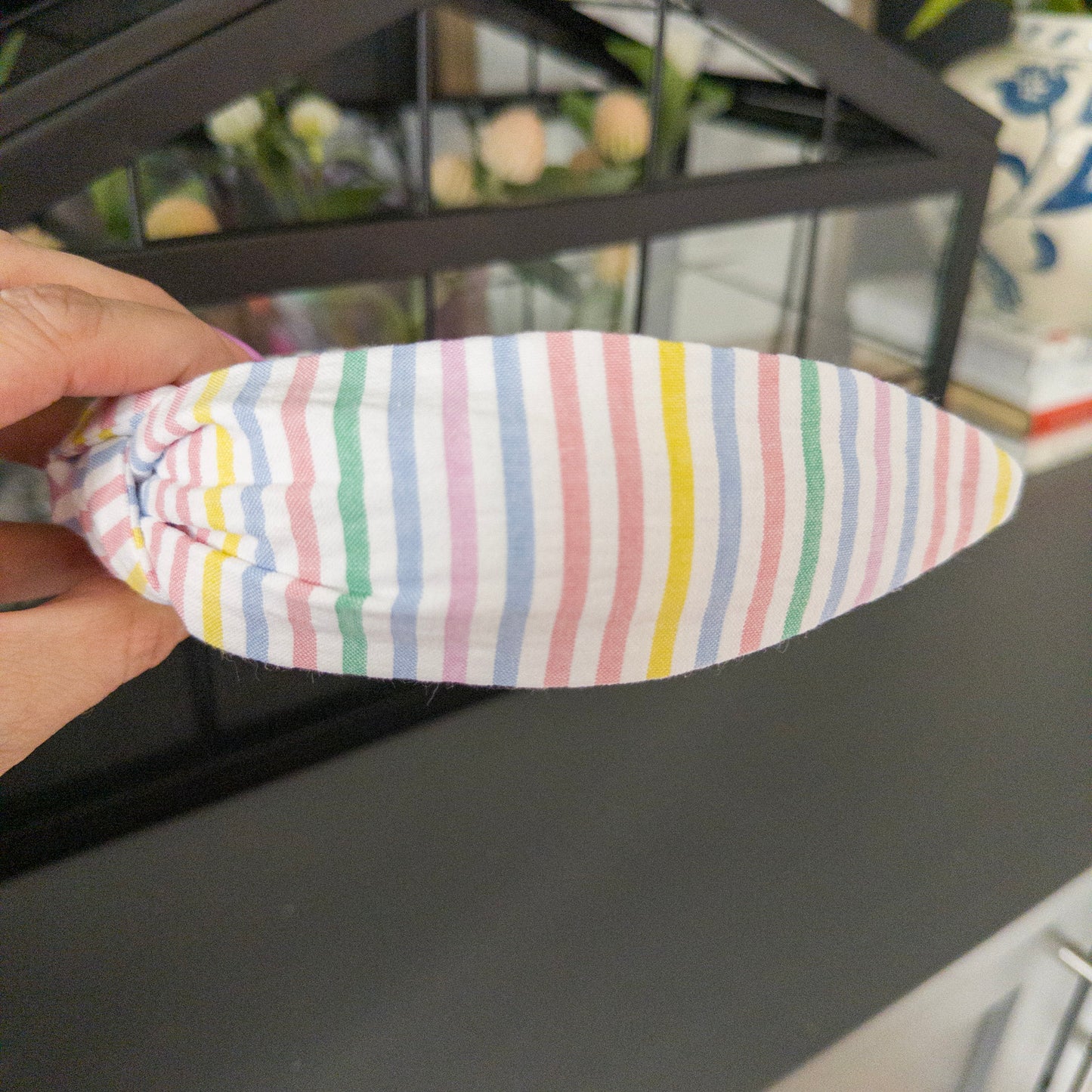 Colorful Stripe Seersucker Headband