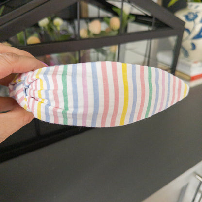 Colorful Stripe Seersucker Headband