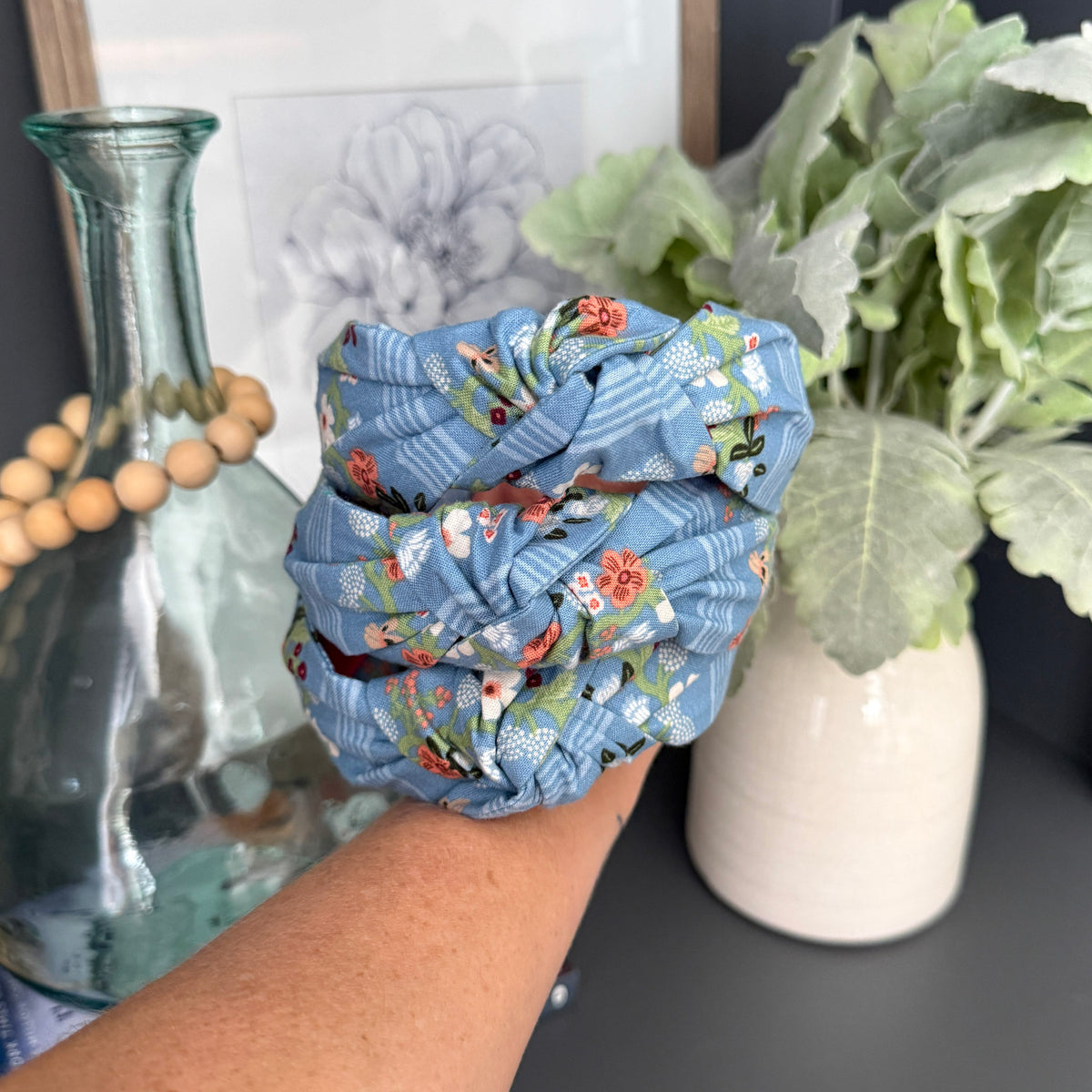Striped Floral Headbands | Made with Rifle Paper Co. fabric