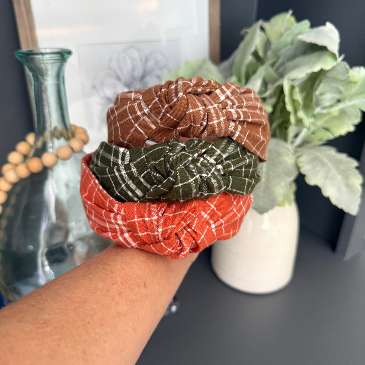 Autumn Plaid Headband Collection