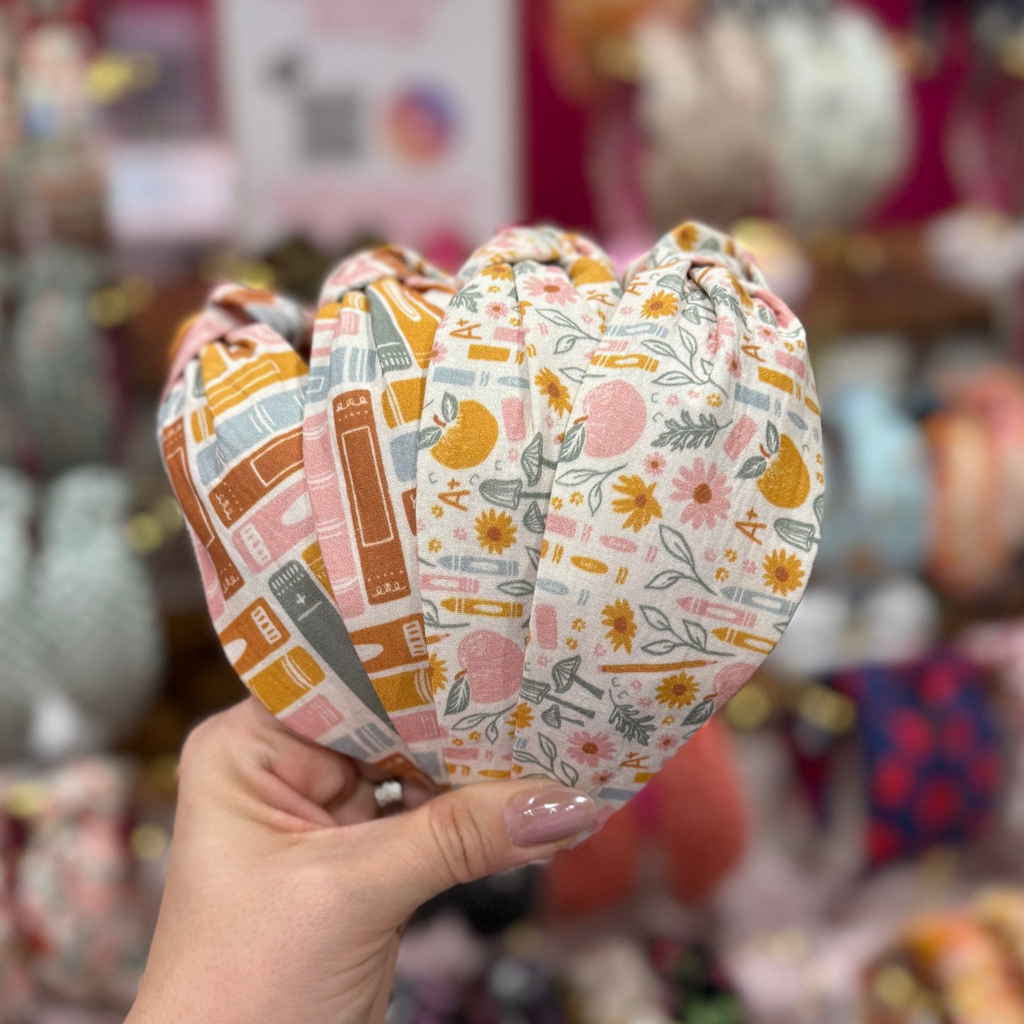 Neutral Book Theme Headband