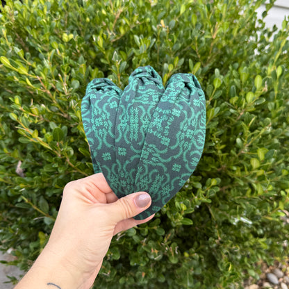 Evergreen Elegance Christmas Headband | Made with Rifle Paper Co. fabric