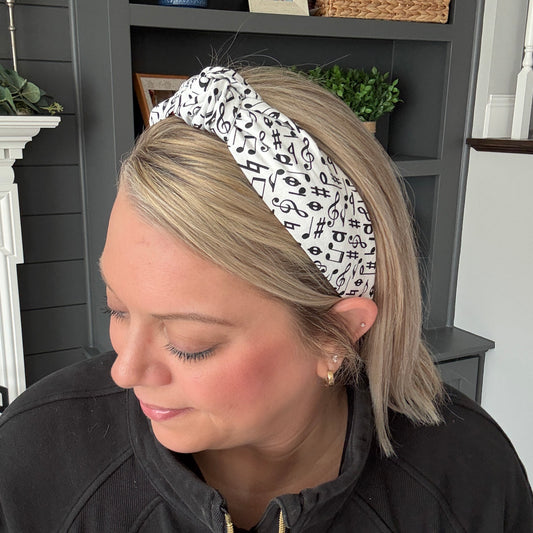 Music Notes Theme Headband