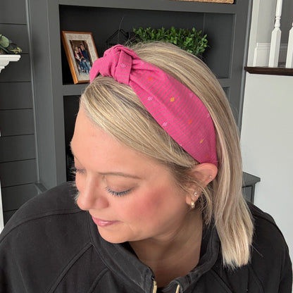 Pink Stripe Headband