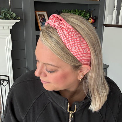 Lattice Design Headband - Orange or Green
