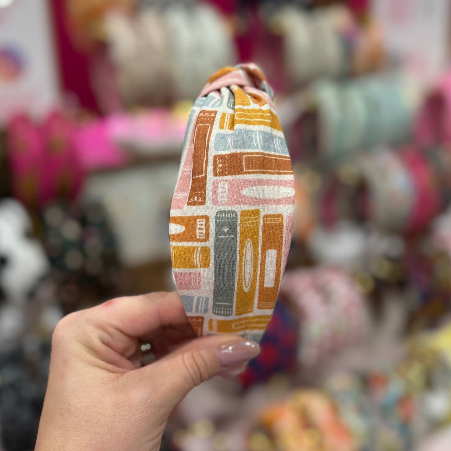 Neutral Book Theme Headband