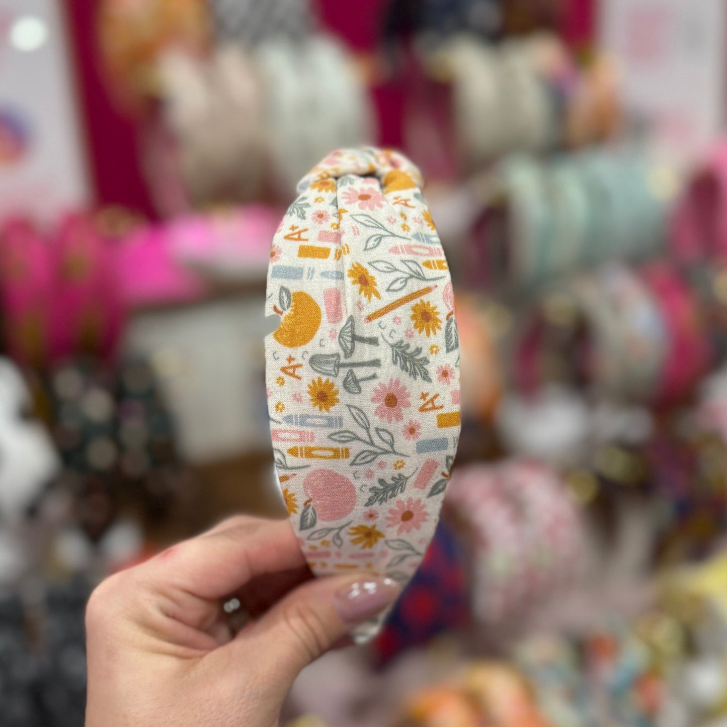 Neutral Teacher Theme Headbands