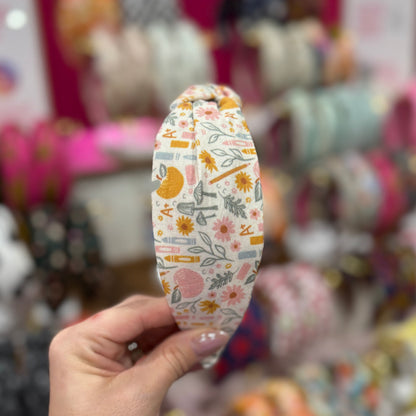 Neutral Teacher Theme Headbands