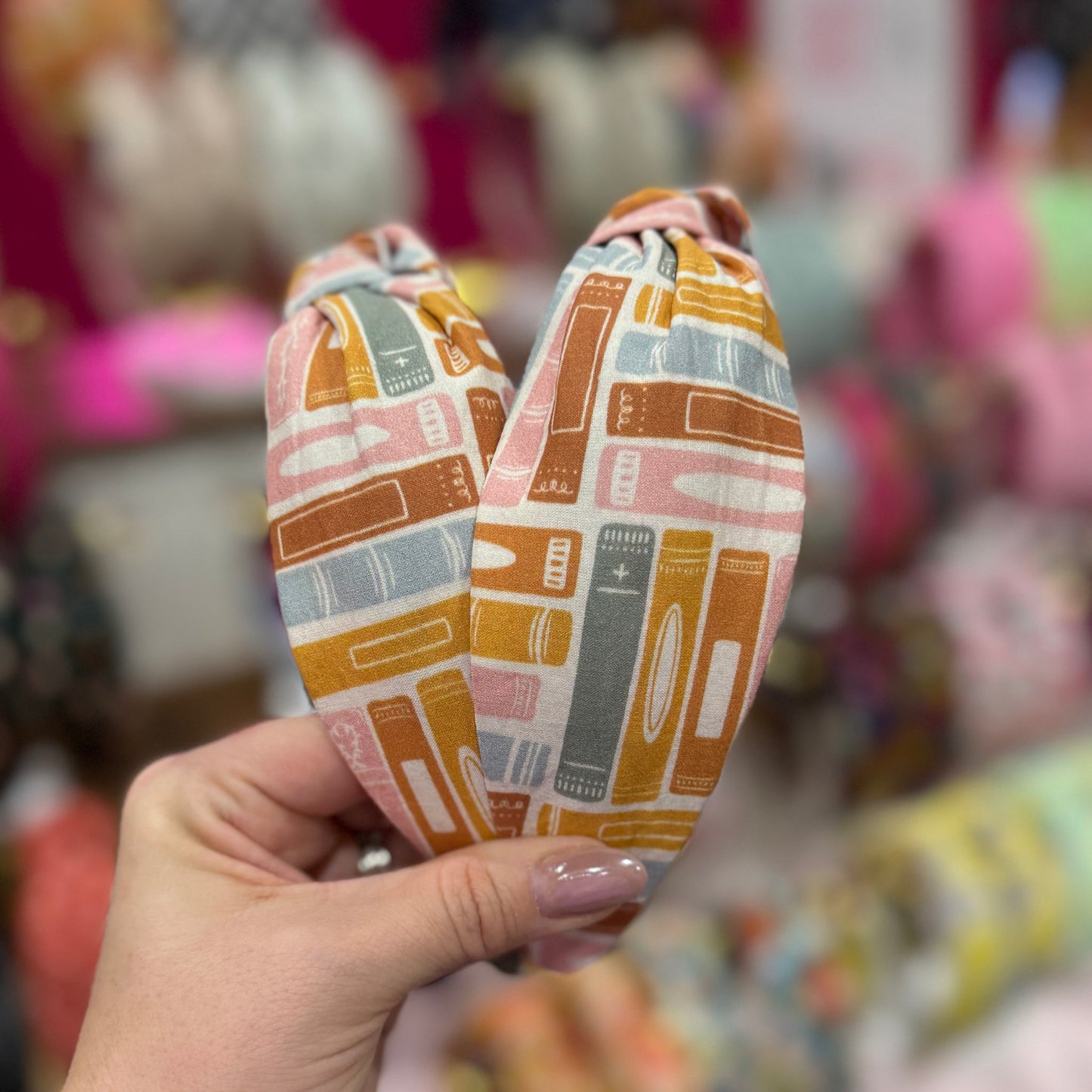 Neutral Book Theme Headband