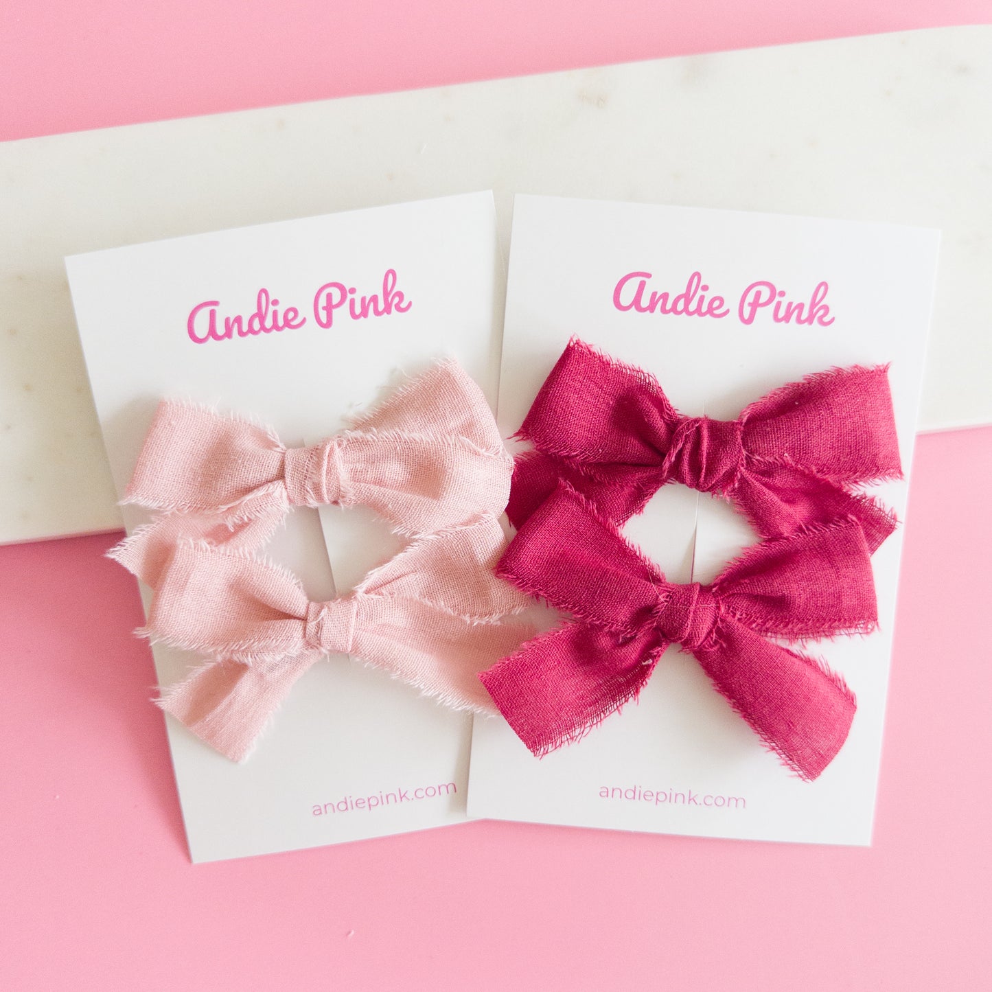 Red & Pink Piggy Bows