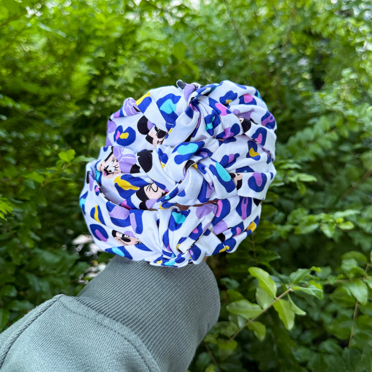Minnie Mouse Purple Leopard Headband