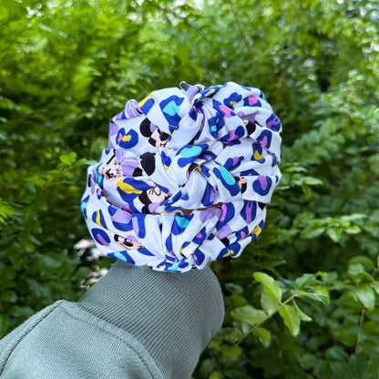 Minnie Mouse Purple Leopard Headband