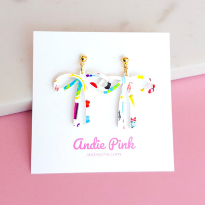 School Teacher Theme Bow Earrings
