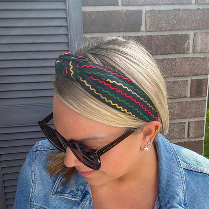 Christmas Ribbon Headband | Made with Rifle Paper Co. fabric
