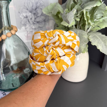 Retro Check Headband Collection