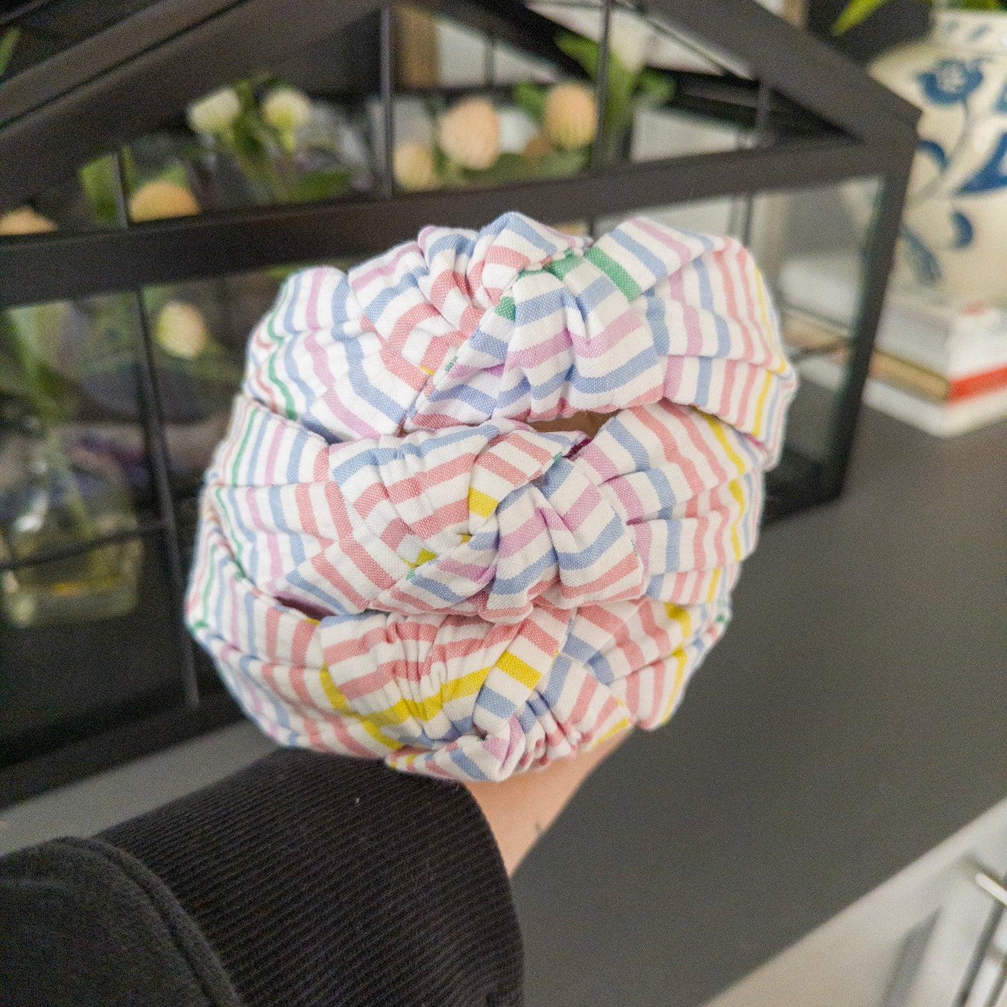 Colorful Stripe Seersucker Headband