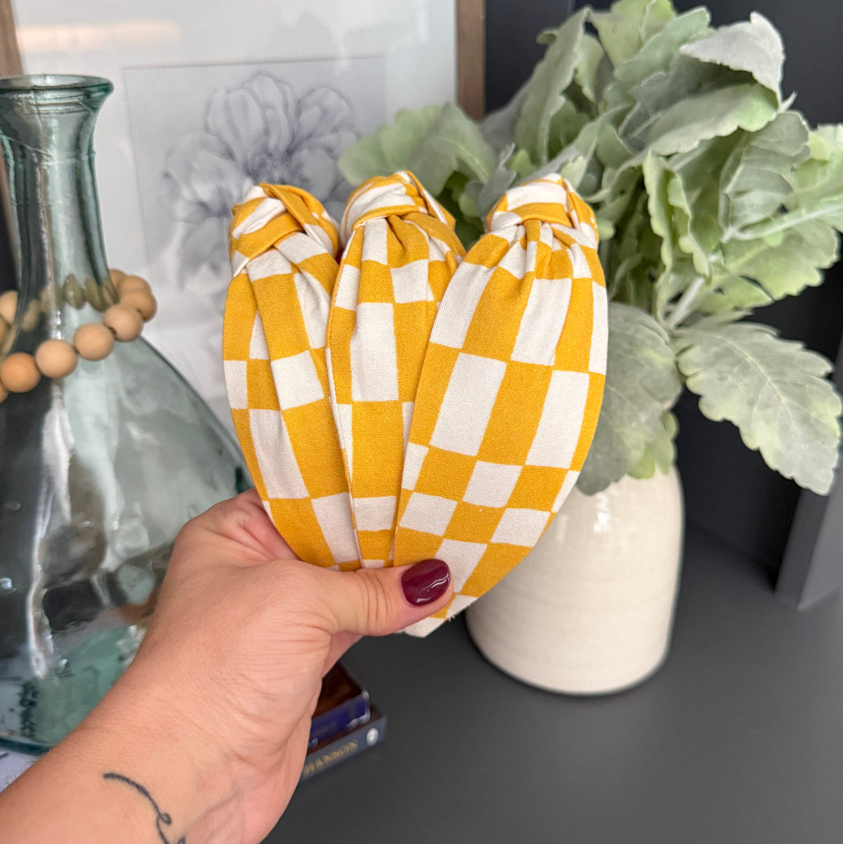 Retro Check Headband Collection