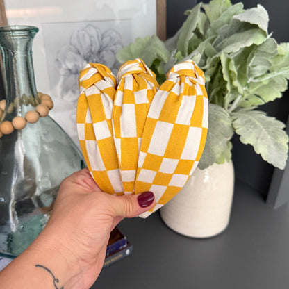 Retro Check Headband Collection