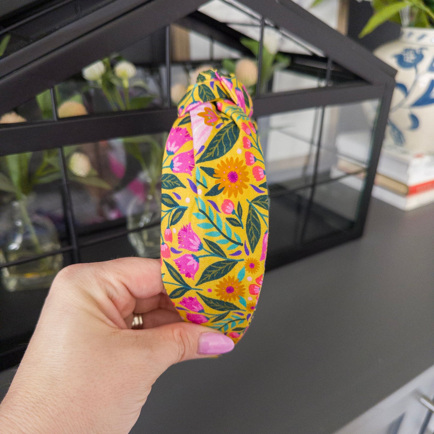 Bright Yellow Floral Headband