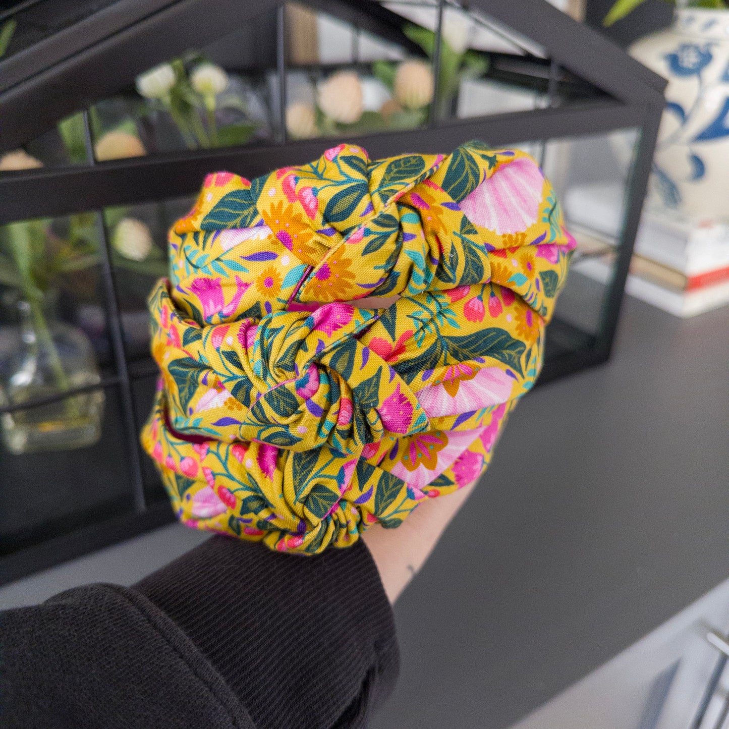 Bright Yellow Floral Headband
