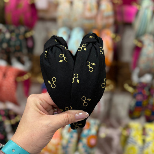 Black & Gold Harry Potter Theme Headband